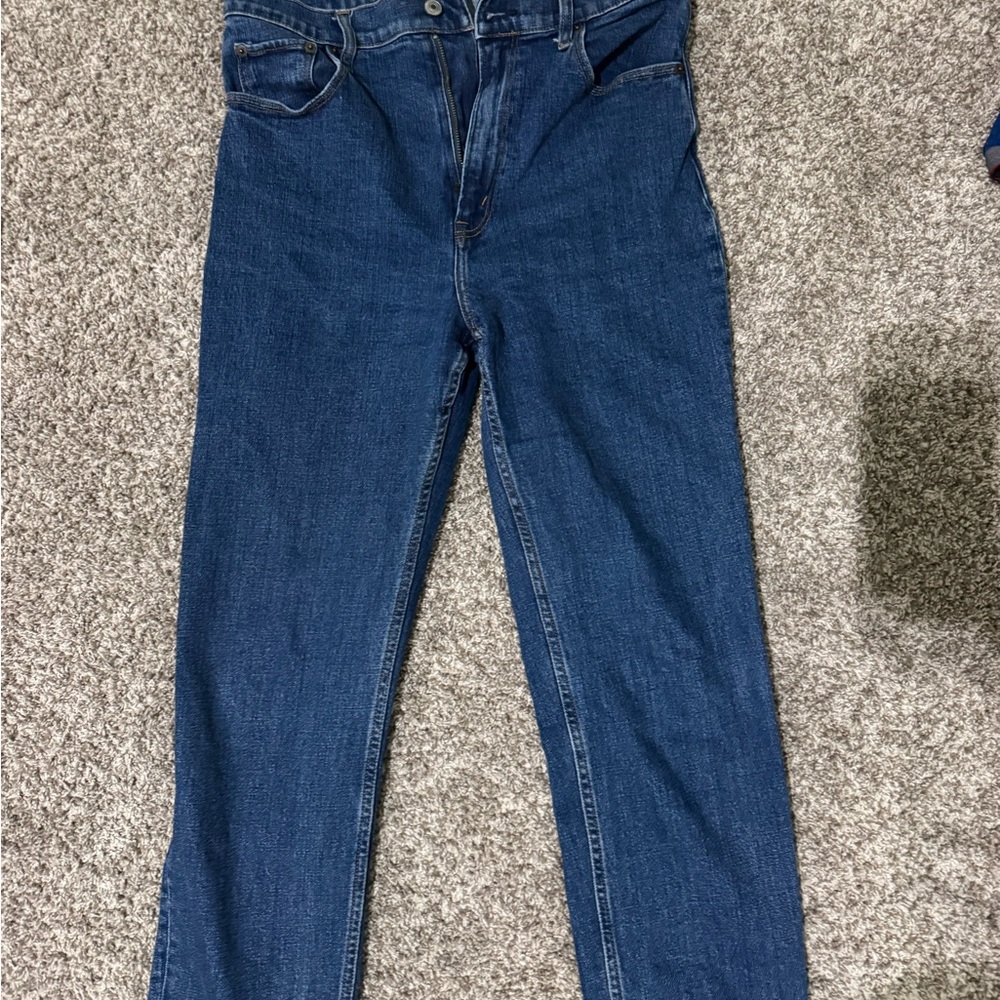 Abercrombie & Fitch Dark Blue High Rise Jeans